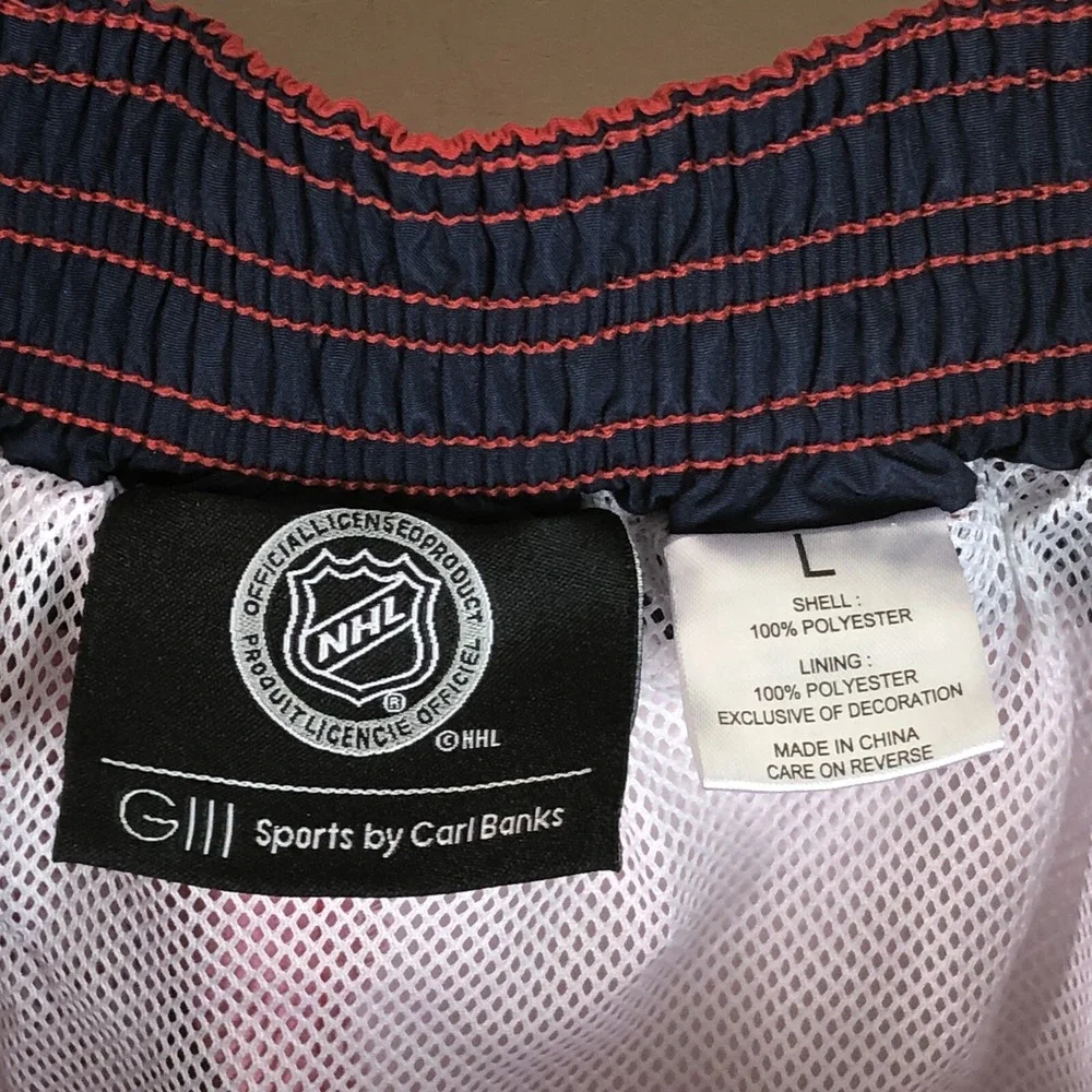 Washington Capitals G-III NHL Swim Trunks Board Shorts Mens Red Navy White Sz L